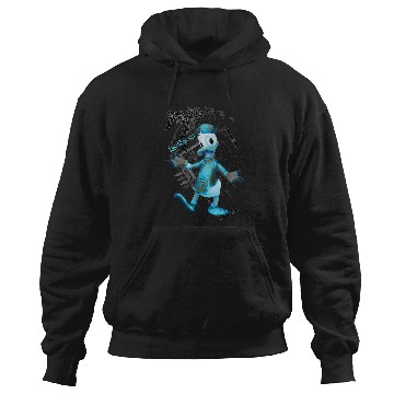 Discover Disneyss Kingdom Hearts Danald Duck Tron Crossover Portrait Hoodies