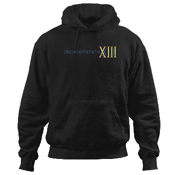 Discover Disneyss Kingdom Hearts Organization Xiii Big Chest Text Logo Hoodies