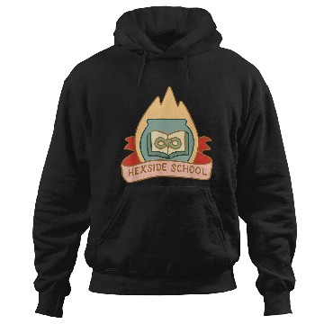 Discover Disneyss The Owl House Hexside School Flame Big Chest Logo Hoodies