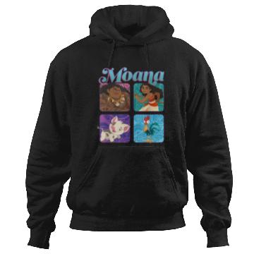 Discover Disneyss Moana Pua Maui Hei Hei Retro Box Up Chest Panels Hoodies