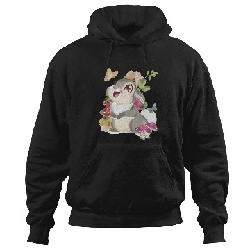 Discover Disney Bambi Thumper Vintage Floral Portrait Hoodies