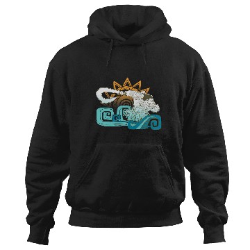 Discover Disney Moana Maui Hook Surf and Sun Gradient Graphic Hoodies