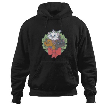 Discover Disney Christmas The Aristocats Wreath Hoodies