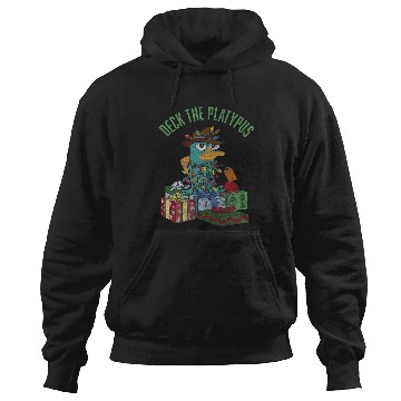 Discover Disney Phineas and Ferb Christmas Perry Deck The Platypus Hoodies