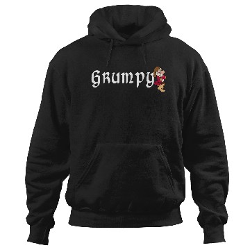 Discover Disneyss Snow White Grumpy Leaning On Name Banner Hoodies