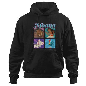 Discover Disneyss Moana Pua Maui Hei Hei Retro Box Up Chest Panels Hoodies