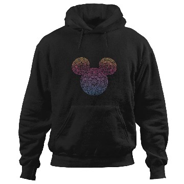 Discover Disney Mickey And Friends Mandala Mickey Ears Hoodies