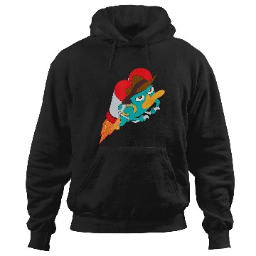 Discover Disney Phineas And Ferb Perry The Platypus Jetpack Action Hoodies