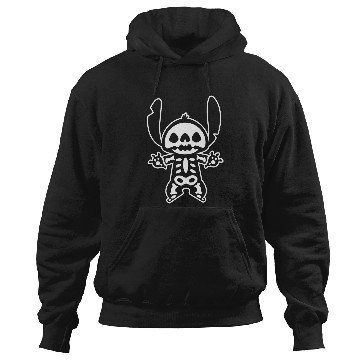 Discover Disney Stitch Halloween Skeleton Hoodies