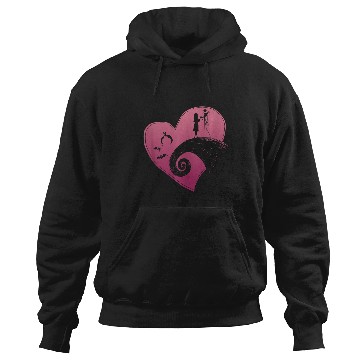 Discover Disneys nightmare bee christmas jack and sally Hearts Hoodies