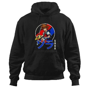 Discover Disney Kingdom Hearts Sora Classic Color Anime Circle Shot Premium Hoodies