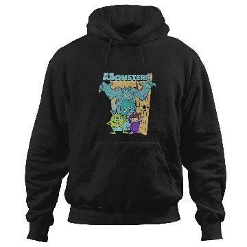 Discover Disney Pixar Monsters Inc. Mike Sully Boo Group Poster Hoodies