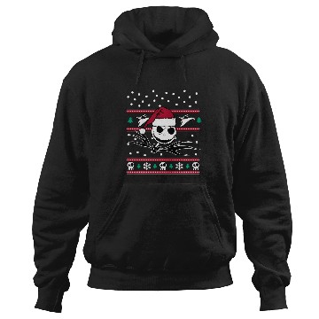 Discover Disney Nightmare Before Christmas Jack Bw Hoodies