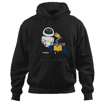 Discover Disneyss Pixar Wall E Eve Christmas Light Wrap Graphic Hoodies