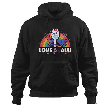 Discover Disneyss Pixars Toy Story 4 Pride Rainbow Forky Love For All Hoodies