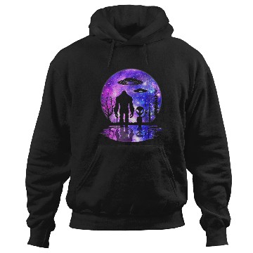 Discover Alien And Full Moon Sasquatch UFO : Bobs Burgers Family Shirt, Bobs Burgers Vintage Hoodies