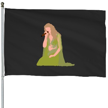 Discover TaylorSwift Eras Tour green dress folklore evermore House Flags