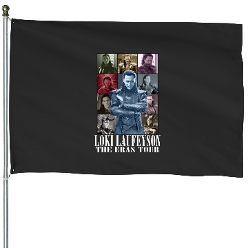 Discover Loki Laufeyson Eras tour Unisex Softstyle House Flags