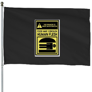 Discover Human flesh poster  bobs burgers House Flags