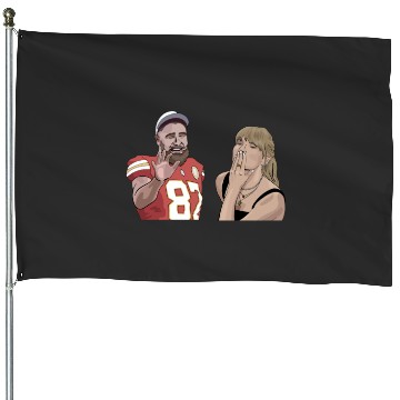 Discover taylorr Swift Travis Kelce House Flags