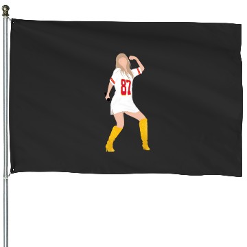 Discover taylorr Swift x Travis Kelce Jersey (V3) House Flags