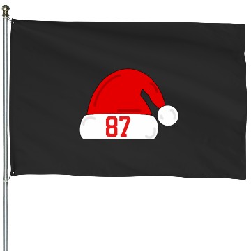 Discover taylorr Swift Travis Kelce Christmas Game Santa Hat House Flags