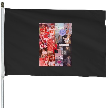Discover taylorr Swift and Travis Kelce House Flags