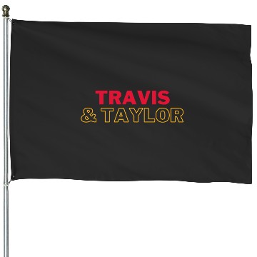 Discover Travis Kelce &amp_ taylorr Swift House Flags
