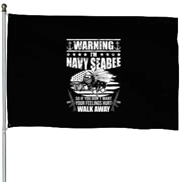 Discover Navy Seabee - US Navy Vintage Seabees - Navy - Baseball Caps House Flags