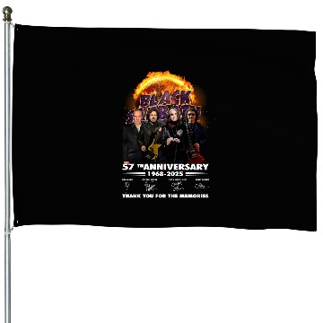 Discover Black Sabbath 2025 Tour House Flags, Back to The Beginning Music House Flags S-5XL