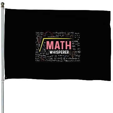 Discover Math Whisperer University Professor Gift House Flags