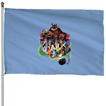 Discover Black Cauldron 1985 House Flags, Disney Princess House Flags