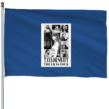 Discover eras tour black and white House Flags