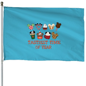 Discover Christmas Disney Snacks House Flags
