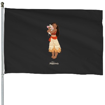 Discover Disney Moana and Pua House Flags