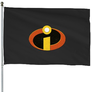 Discover Disney Pixarss The Incredibles Distressed Super Emblem House Flags
