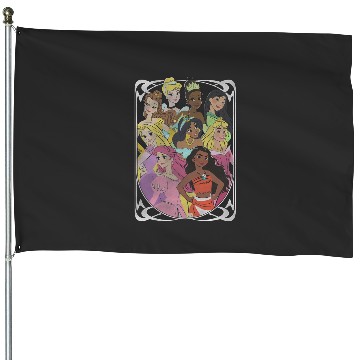 Discover Disney Princess Royal Framed Group Portrait House Flags