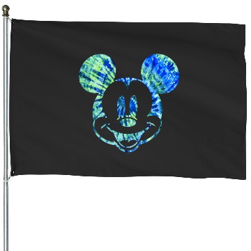 Discover Disney Mickey Mouse Greens Tie Dye House Flags