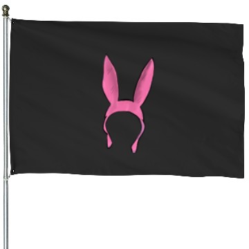Discover Pink Bunny Hat Bobs Burgers Inspired HeckinFarOut House Flags