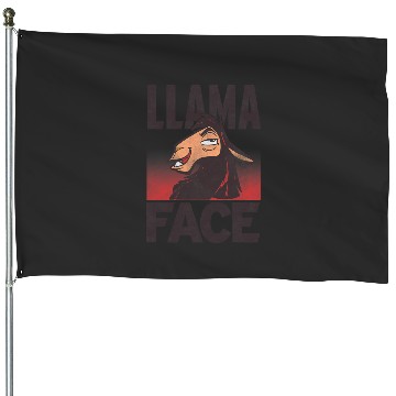 Discover Disney Emperors New Groove Kuzco Llama Face House Flags