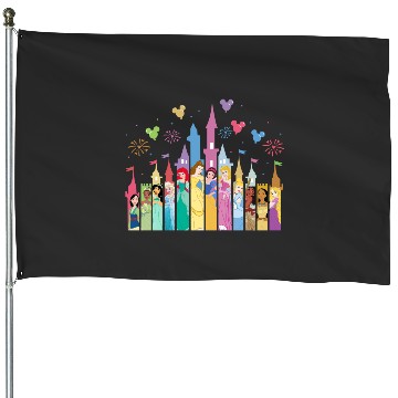 Discover Disney Princess  House Flags, Disney Princess Birthday House Flags