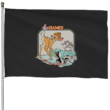 Discover Disney Bambi Movie Retro House Flags