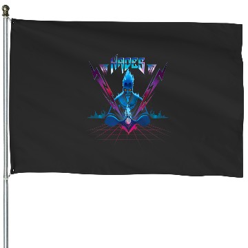 Discover Disney Villains Hades 90s Rock Band House Flags