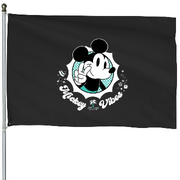 Discover Disney Mickey Vibes Retro Cool House Flags