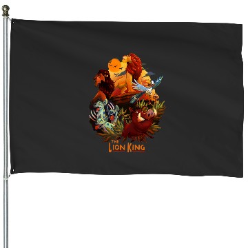 Discover Disney Lion King Main Cast Poster Graphic House Flags