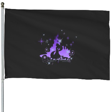 Discover Disney Tangled Rapunzel Silhouette Portrait Graphic House Flags