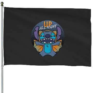 Discover Disney Stitch Halloween Bat Costume Up All Night House Flags