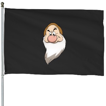 Discover Disney Snow White And The Seven Dwarfs Grumpy Big Face House Flags