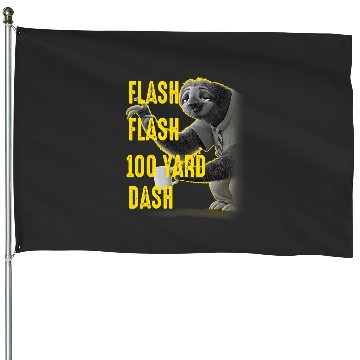 Discover Disney Zootopia Flashs Flashs 100 Yard Dash Portrait House Flags