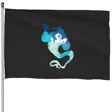 Discover Ala.ddin Watercolor Genie Disney House Flags